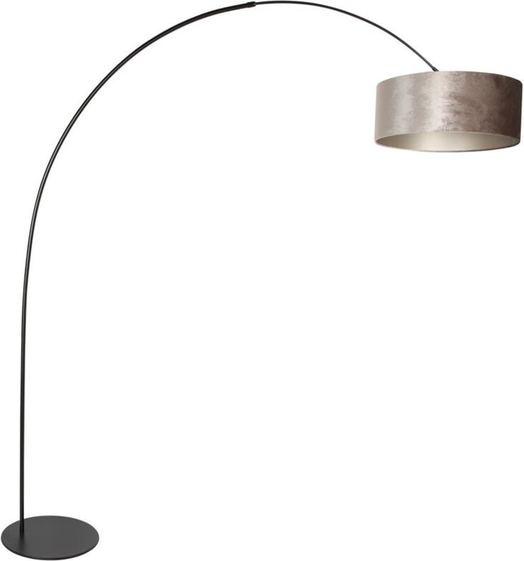 Steinhauer - Anne Lighting - stehlampe - Curve - silber schwarz - metall -