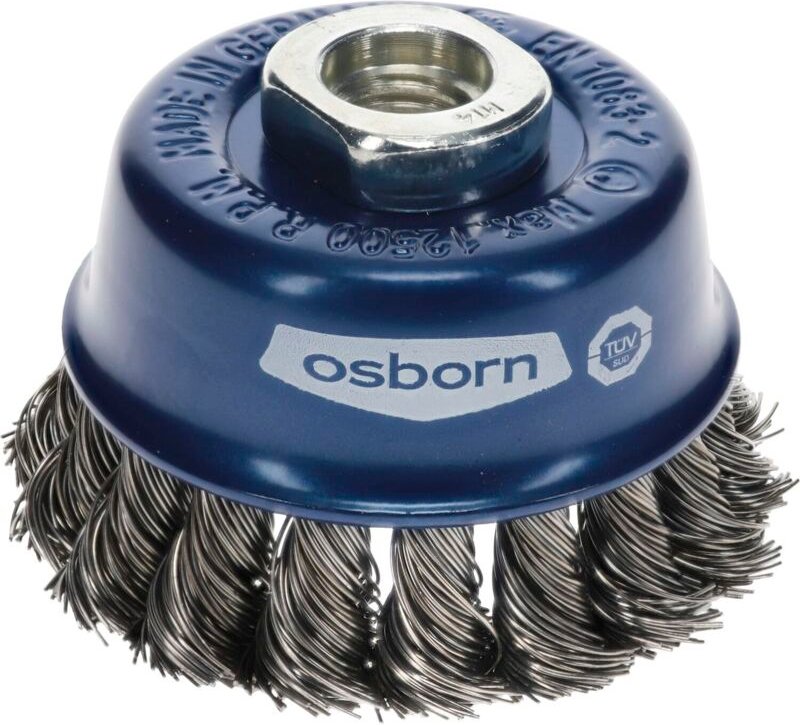 Topfbürste M14 65 mm Stahldraht gezopft - Osborn