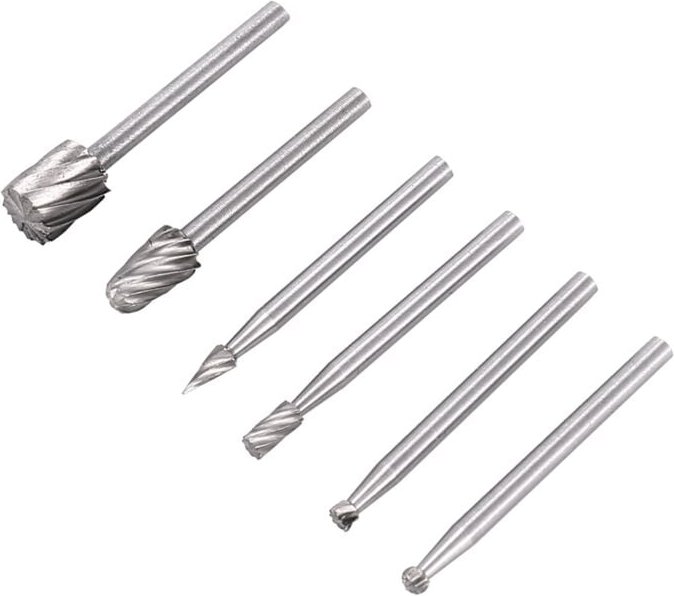 6PCS hss Drehwerkzeug Burr Routing Fraeser fuer