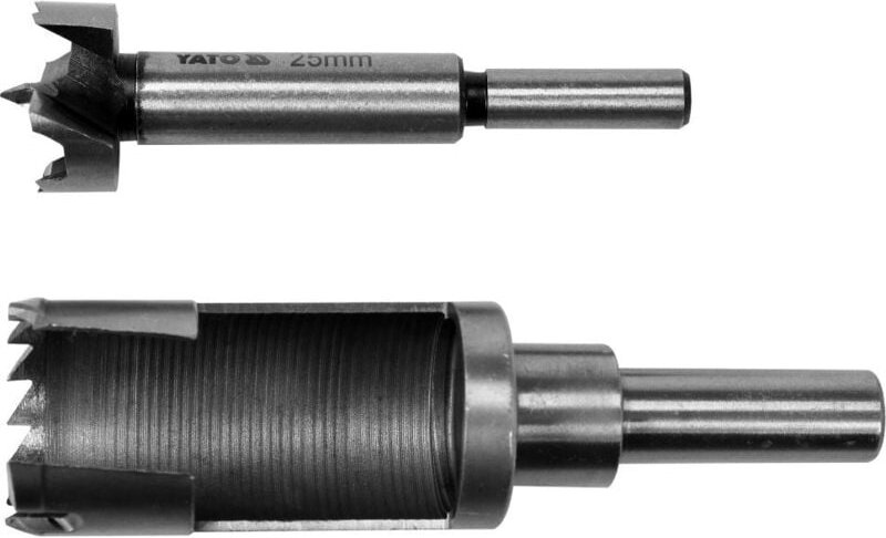Yato - 2 Tlg. Forstnerbohrer Scheibenschneider Zapfenschneider Oberfräser Fräsköpfe Topfbohrer Ausbohr- und Auffüllsatz ...