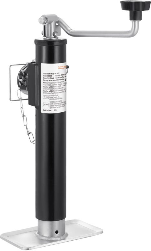 Mophorn - Anhängerheber, 2000 lbs Tragkraft, anschweißbarer, schwenkbarer Wagenheber mit Rohrmontage, 10-Zoll-Hebestände...