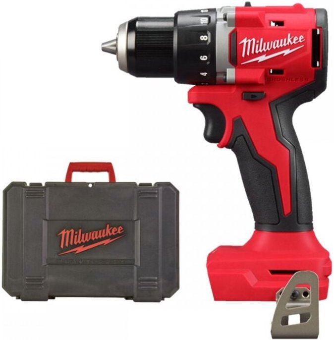 Kompakter bürstenloser Bohrschrauber M18 blddrc in Koffer – Milwaukee M18 BLDDRC-0X (ohne Akku und Ladegerät)