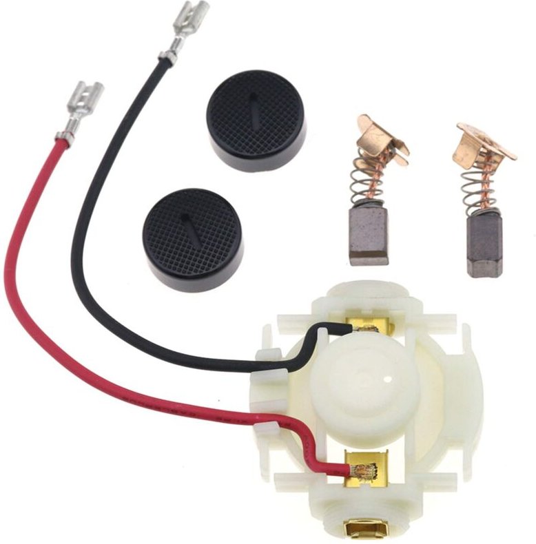 Crediri CB430 Kohlebürstenhalter & Abdeckung & Bürsten-Set für Makita BGA450 BGA452 DGA452