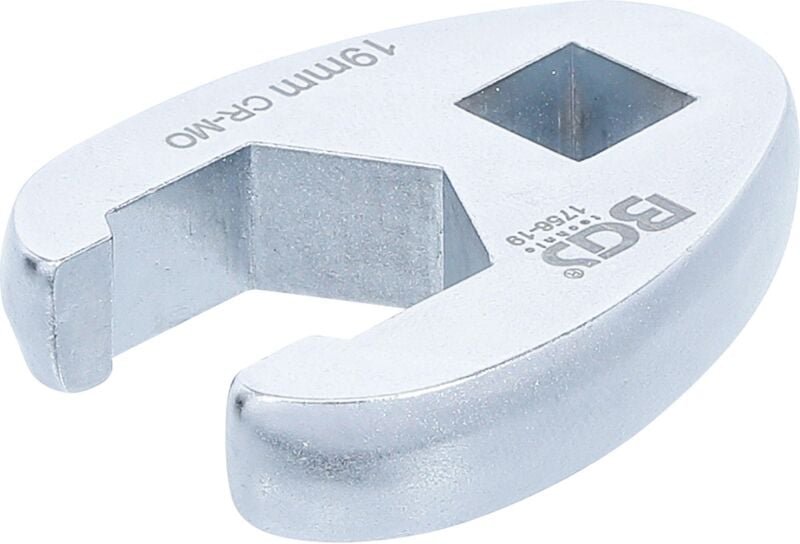 BGS Hahnenfußschlüssel Antrieb Innenvierkant 10 mm (3/8") SW 19 mm - 1756-19