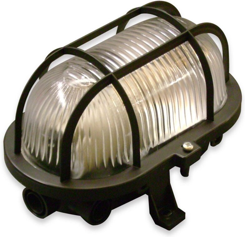 Müller-Licht Oval Feuchtraumleuchte E27 Schwarz