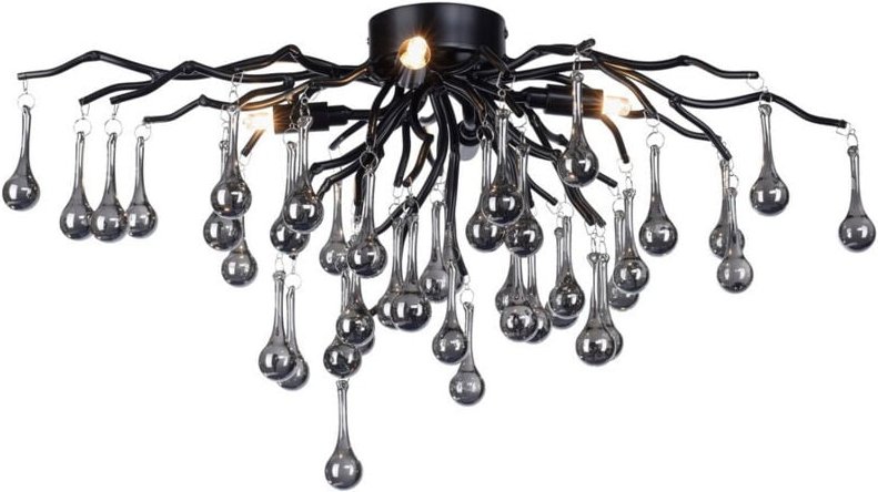 Paul Neuhaus Deckenleuchte Icicle in Schwarz und