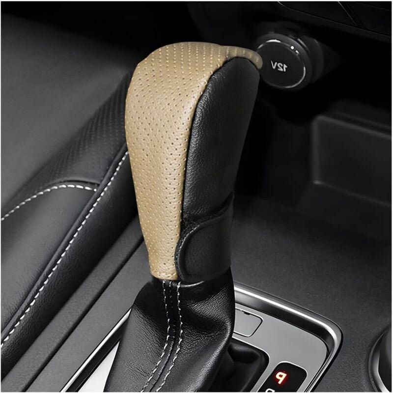 Schaltknaufabdeckung, Lederschaltknauf, Schaltknaufgriffabdeckung, rutschfeste Knaufabdeckung für die meisten manuellen ...