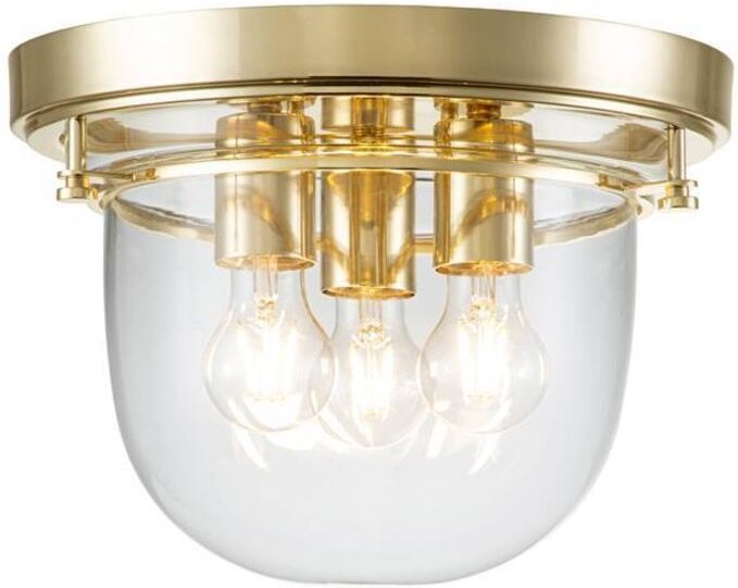 Quoizel - Elstead Whistling Bowl Semi-Flush Deckenleuchte Messing poliert, IP44