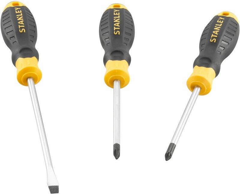 Set mit 3 Schraubendrehern mit Cushion Grip: Plana Phillips und Pozidriv STANLEY STHT16168-0