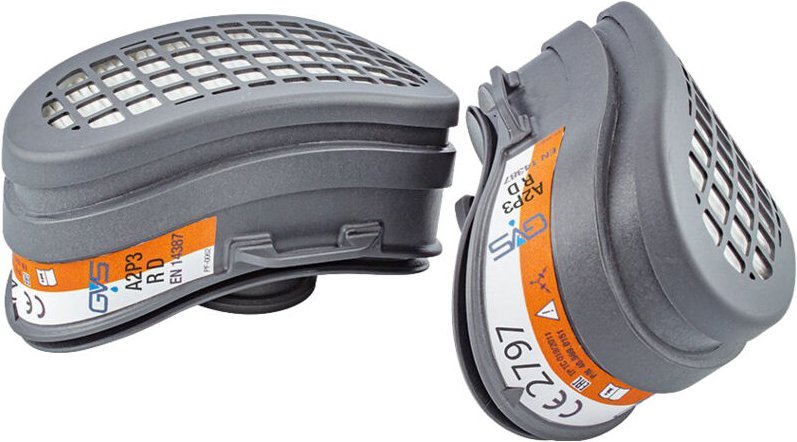 GVS - A2P3 Gas-/Staubfilterpaar SPR670 für Elipse-Masken SPR669 oder SPR674 SPR670