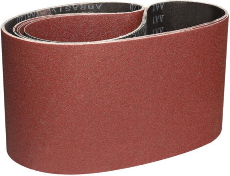 Schleifband 150 x 1220 mm, Gemischte Schleifbänder (Körnungen 80/120/150/240/400) für Bandschleifer (5 Stück)