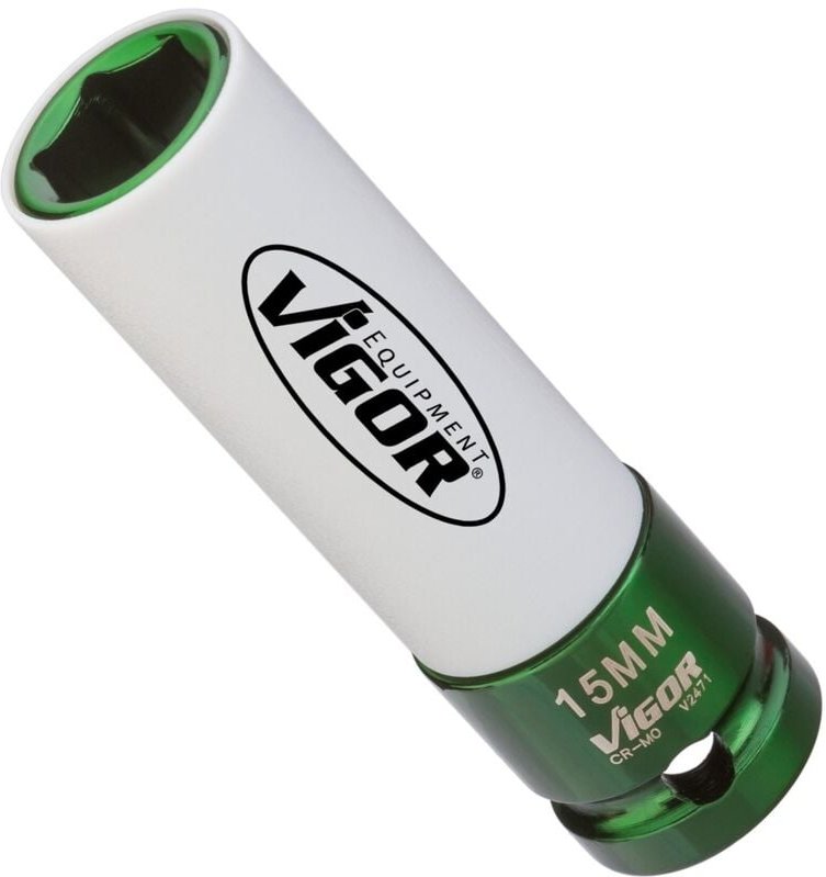 Schlagschrauber Steckschlüsseleinsatz ∙ V2471 ∙ 1/2 Zoll (12,5 mm) Vierkant hohl ∙ Außen Sechskant Profil ∙ sw 15 mm