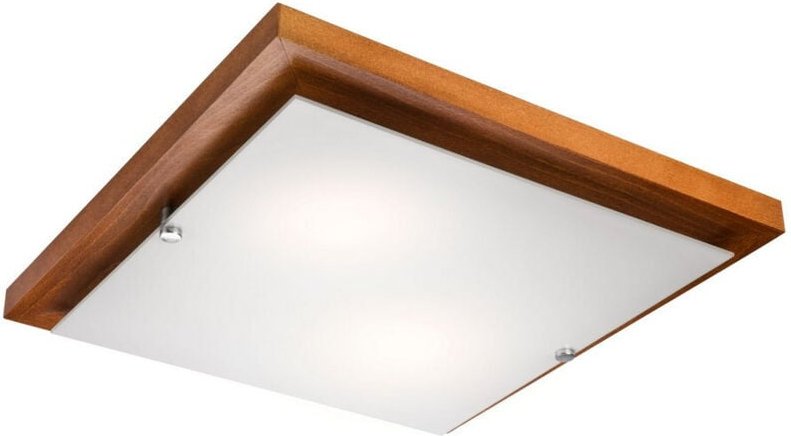 Thumbnail - Lamkur Lighting - Lamkur Square Schlichte Deckenleuchte Rustikal, 2x E27