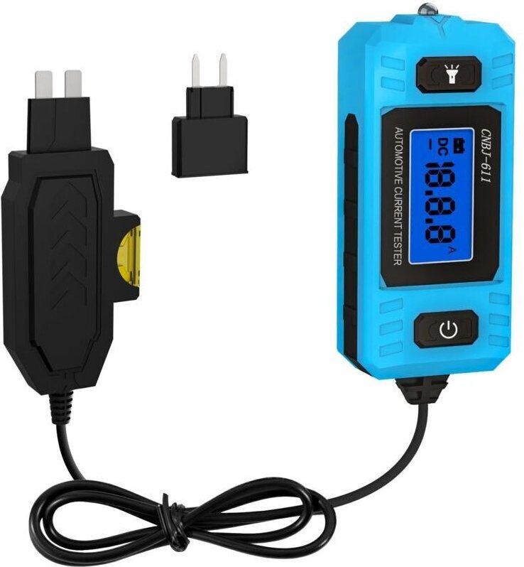 Kfz-Stromkreisprüfer, Sicherungsprüfer, max. 48 V Flachsicherung, Stromkreismessung, Stromstärke, Kfz-Flachsicherungsprü...