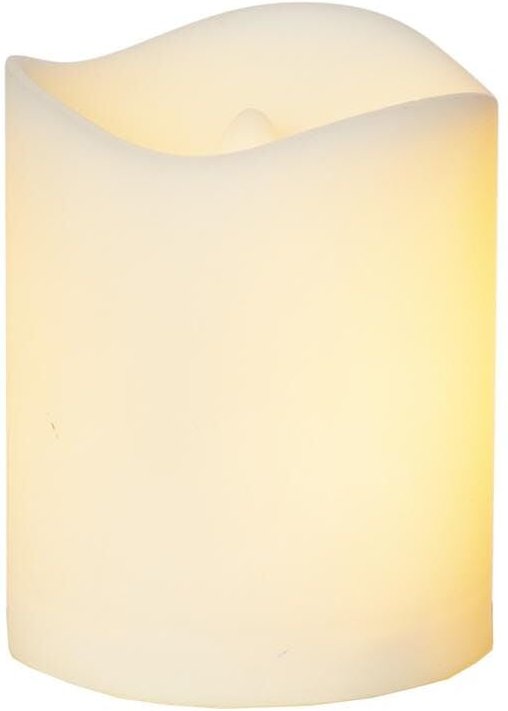 Star Trading - Kerze Flame Candle, Grablicht, Weiß, Außenbereich, led, Timer, Gelb, Flackern, 7 cm