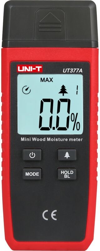 Digitales LCD-Holz-Papier-Feuchtigkeitsmessgerät-Set Uni-T UT377A