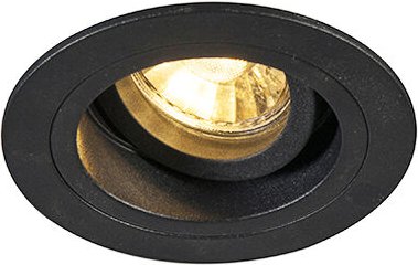 Moderner Einbaustrahler schwarz 9,2 cm dreh- und neigbar - Chuck