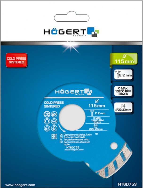 Högert Diamanttrennscheibe, Turbo, 230