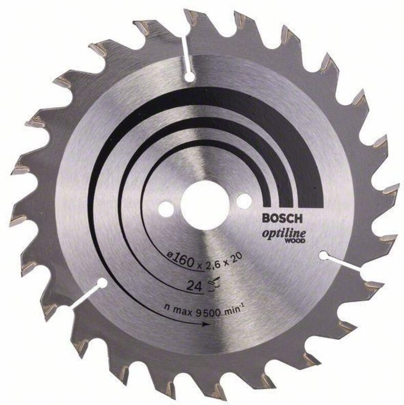 Pro Holz KSB,160x2.6x20mm,T24 - 2608640596 - Bosch