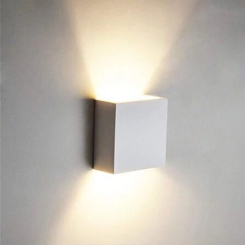 6W Moderne Wandleuchte für den Innenbereich, Aluminium-LED-Wandlampe, Warmweiß 3000K, Beleuchtungskörper für Wohnzimmer,...