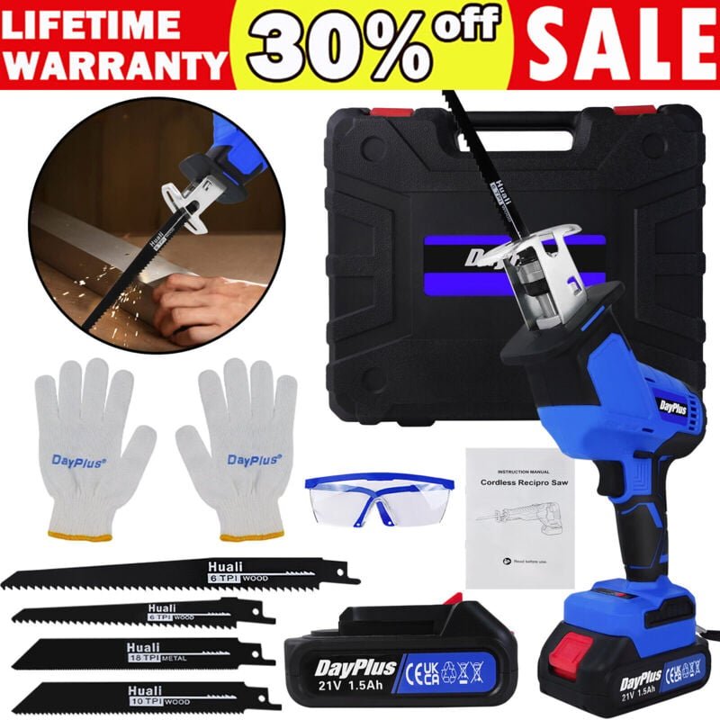 Dayplus - 21V Säge Elektrische Akku-Elektrowerkzeuge Tragbare 0-1900SPM Variable