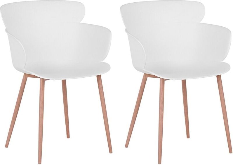 Esszimmerstuhl 2er Set SUMKLEY Weiß