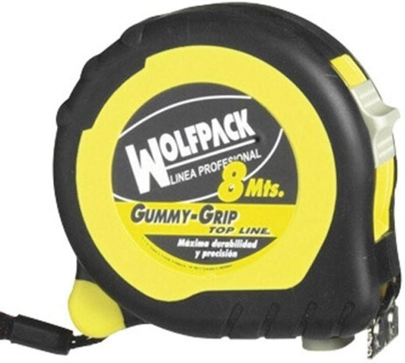 Stahlbandmaß Wolfpack Grip Topline mit Bremse 8 m.
