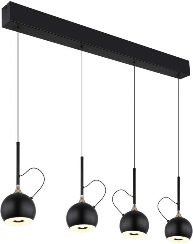 Pendelleuchte Hängeleuchte Deckenleuchte goldfarben LED höhenverstellbar H 150cm