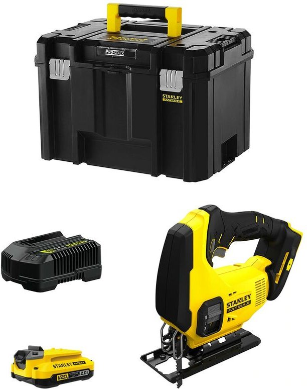 Stanley - Stichsäge FatMax SFMCS600D1T (1 x 2,0 Ah + Ladegerät + tstak vi)