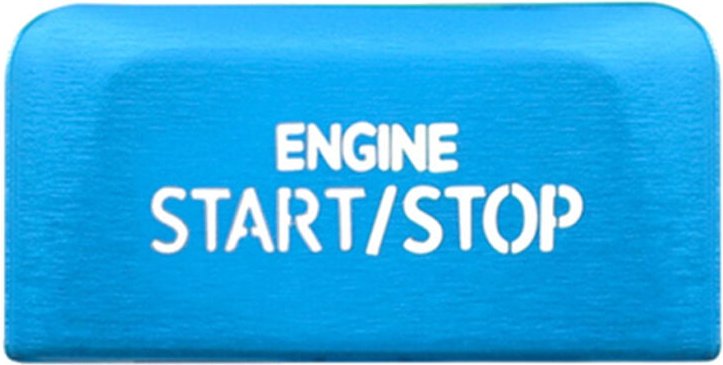 Tlily - Auto Motor Start Stop Taste Schalter Abdeckung Trim für Golf 8 MK8 at ZubehöR 2020 2021 Blau