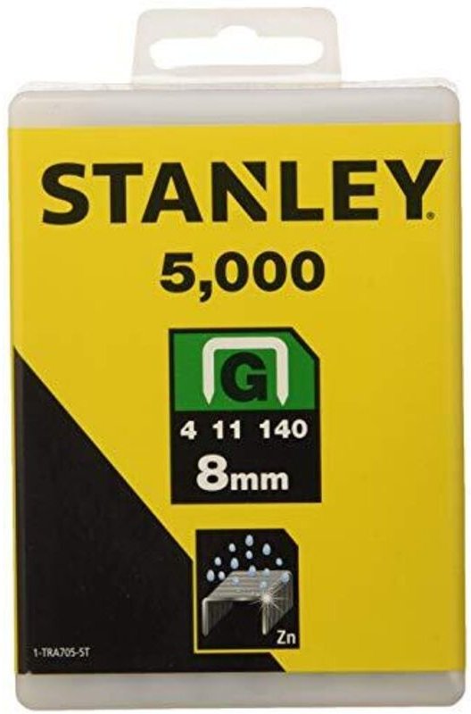 Klammern Typ g 8mm 5000 St. 5000 Stk - Stanley