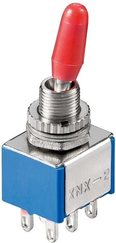 Thumbnail - Kippschalter Miniatur, 250 v/ac, 3 a, 2 x ein-ein - Goobay