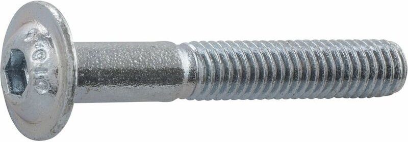 No Brand - ISO7380-2 010.9 m 6x 35 verzinkt Linsenschraube mit Flansch und Innensechskant