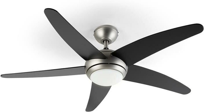 Klarstein - Bolero 2-in-1-Deckenventilator 134cm Leuchte 55W Fernbedienung schwarz