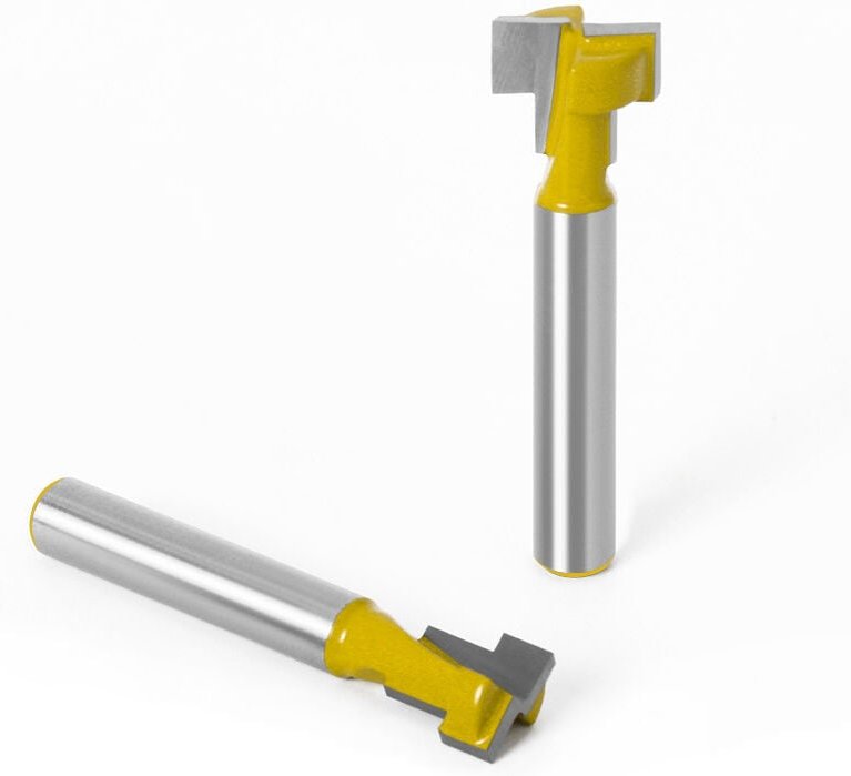 Alovez - 2pc Professionelle Schaft Router Bits Holz Schneiden Werkzeuge 9,52mm + 12,7mm 1/4