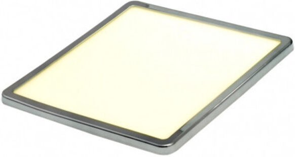 Fabrilamp - Downlight 15w 4000k chrom providence 1280lm 1x17,5x17,5 cm de Einbauausschnitt verstellbar 5x5-15,58x15,58 c...