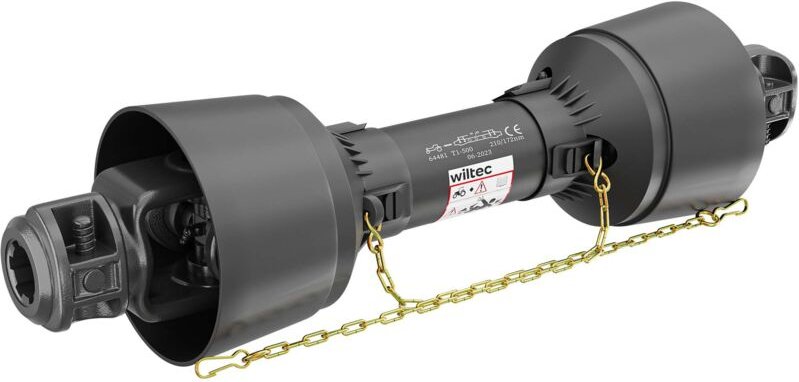 Zapfwelle T1 Gelenkwelle 500mm 210Nm 540U/min, PTO-Shaft, 18kW (25PS), 2x 1 3/8" 6 Zähne