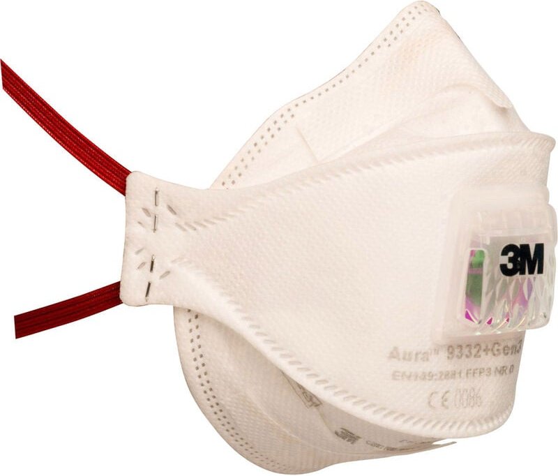 3M Aura 9332+GEN3 Feinstaubmaske mit Ventil FFP3 10 St.