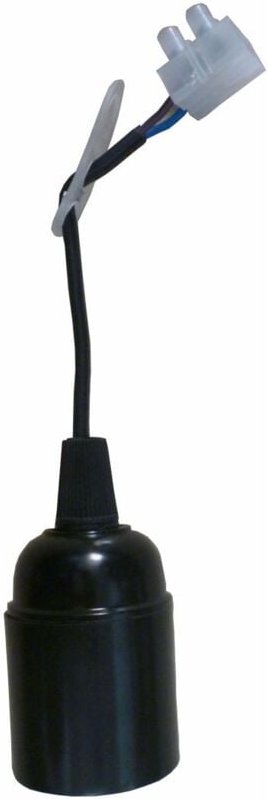 Trendline - Baustellenfassung E27 Schwarz Lampenfassung Renovierfassung Baufassung