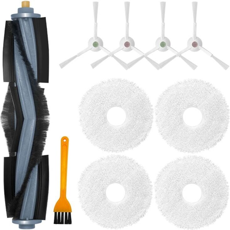 Für Boden 3 Station Roboter Teile Wichtigsten Seite Pinsel Mopp Lappen Tuch