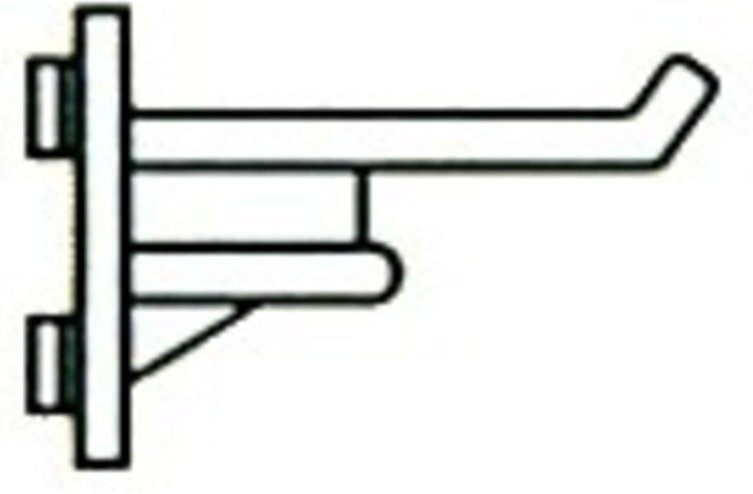 Wandpaneelhaken (Nylon - verstärkt gerade 50 mm) OUTIFRANCE