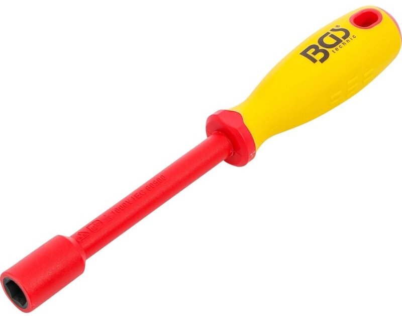 Bgs Technic - VDE-Steckschlüssel-Schraubendreher Sechskant sw 12 mm Klingenlänge 125 mm