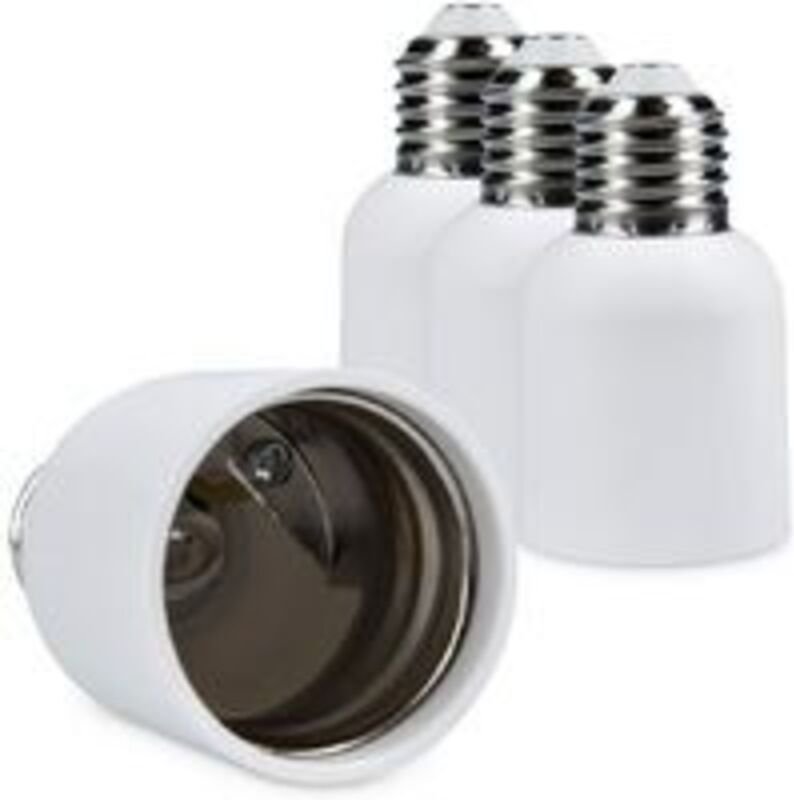 Ersandy - 4x Fassungsadapter - E27-zu-E40-Fassungskonverter - E40-Sockel-Lampenfassungsadapter für Halogen-LED-Leuchtmit...