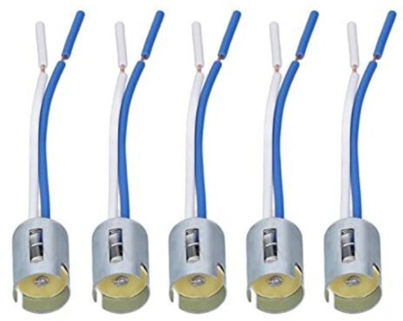 Kcvv - 1156 Lampenfassung, 1156 Lampenfassung aus Metallgummi, 10 Stück, 1156 Lampenfassungen, LED-Blinkerhalter mit Kab...