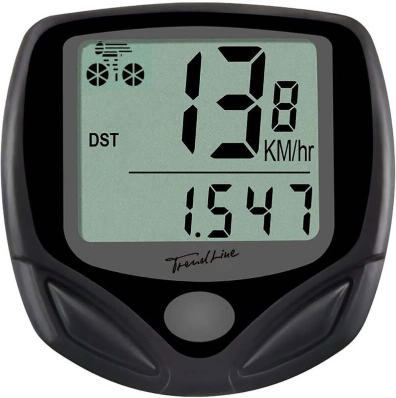 Trendline - Fahrradcomputer inkl. Befestigung und Batterien Fahrradcomputer