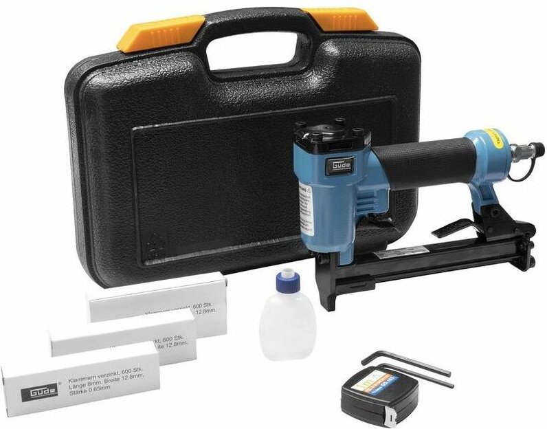 Güde - Druckluft Klammergerät Tacker kn 14 Set für Polster Stühle Eckbank Bilder