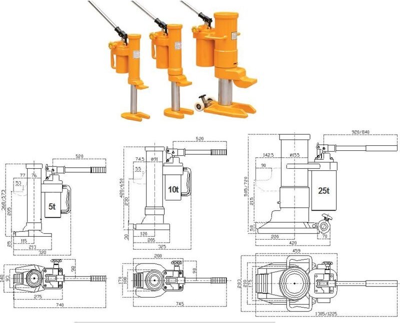 Mw Tools - Unicraft Maschinenheber hmh 5