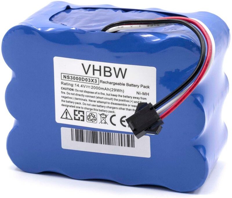 vhbw Akku kompatibel mit MyGenie XR210 Staubsauger (2000 mAh, 14,4 V, NiMH)