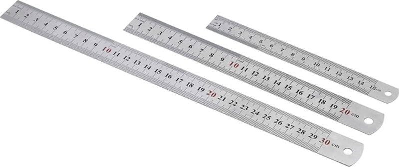 Tools Stahllineal-3er-Set 207909, 15/20/30 cm - Sintron