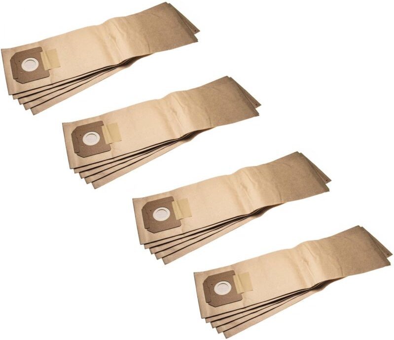 20x Staubsaugerbeutel kompatibel mit Kärcher nt 611 Eco tea Staubsauger - Papier, 75,5cm x 20cm, braun - Vhbw